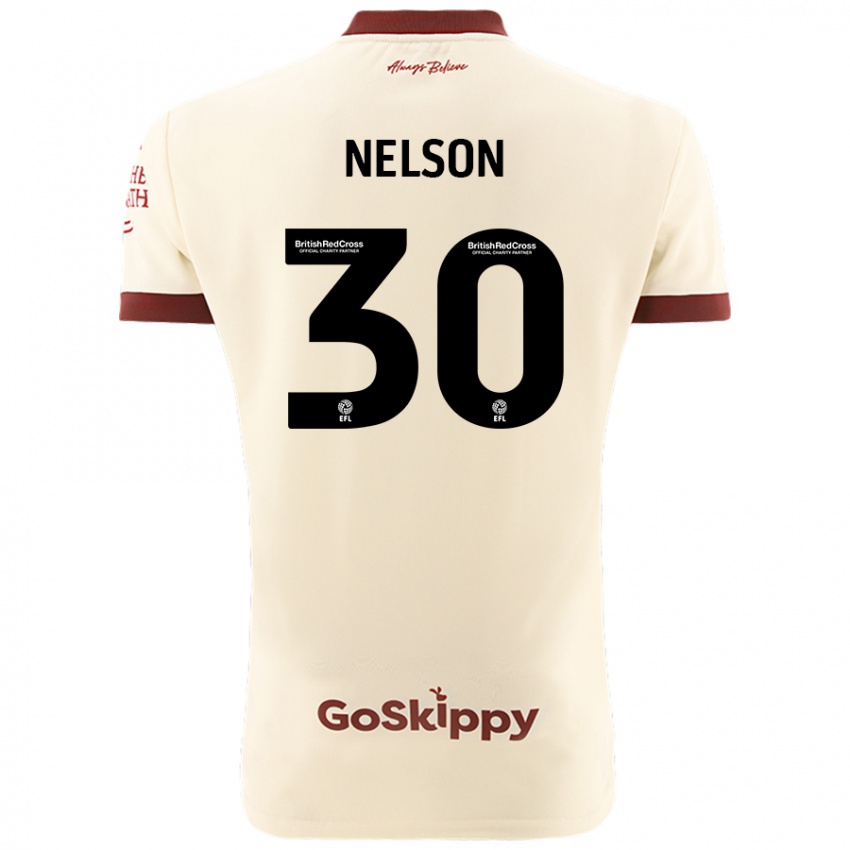 Niño Camiseta Raekwon Nelson #30 Crema Blanco 2ª Equipación 2024/25 La Camisa México