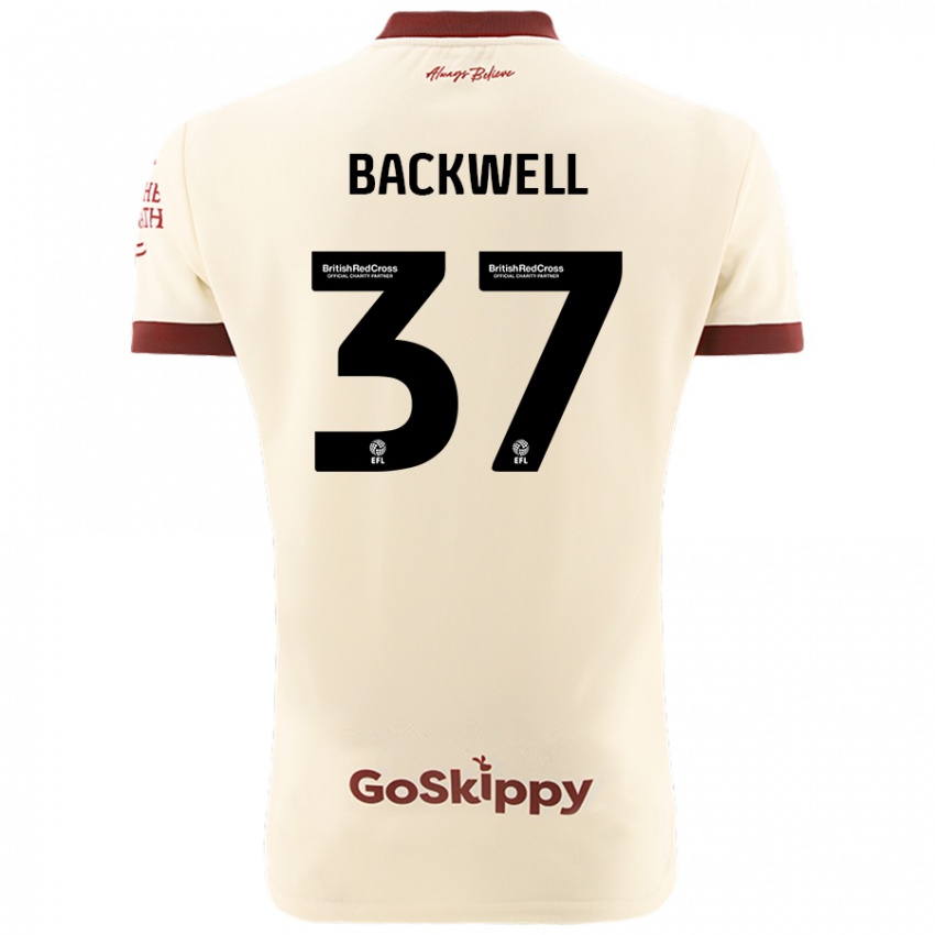 Niño Camiseta Tommy Backwell #37 Crema Blanco 2ª Equipación 2024/25 La Camisa México