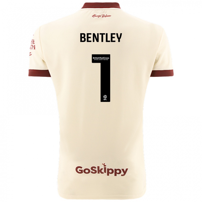 Niño Camiseta Fran Bentley #1 Crema Blanco 2ª Equipación 2024/25 La Camisa México