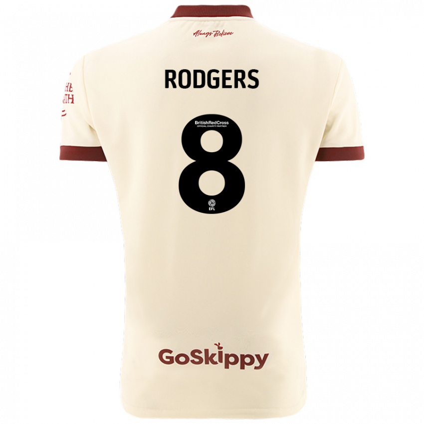 Niño Camiseta Amy Rodgers #8 Crema Blanco 2ª Equipación 2024/25 La Camisa México