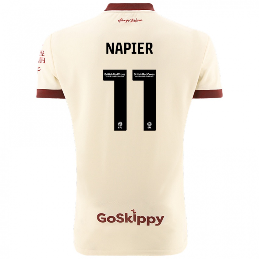 Niño Camiseta Jamie-Lee Napier #11 Crema Blanco 2ª Equipación 2024/25 La Camisa México