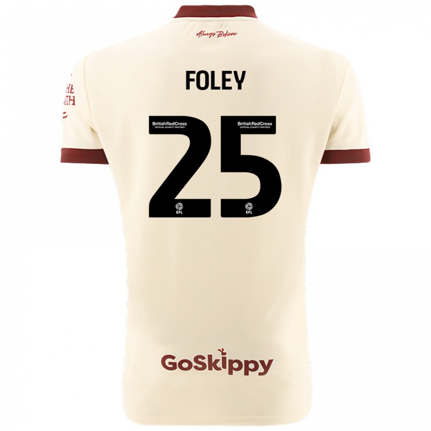 Niño Camiseta Erin Foley #25 Crema Blanco 2ª Equipación 2024/25 La Camisa México