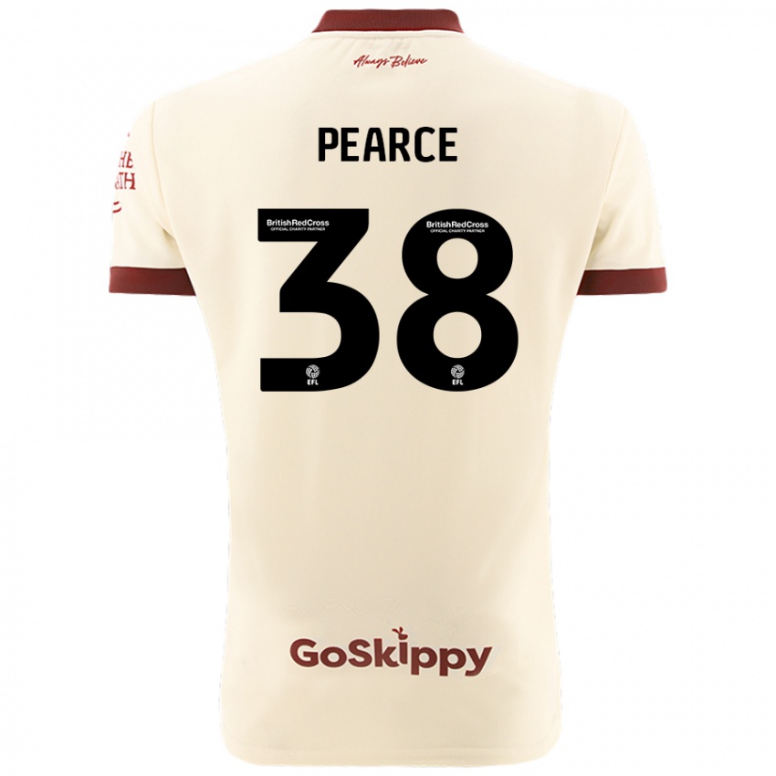 Niño Camiseta Manon Pearce #38 Crema Blanco 2ª Equipación 2024/25 La Camisa México