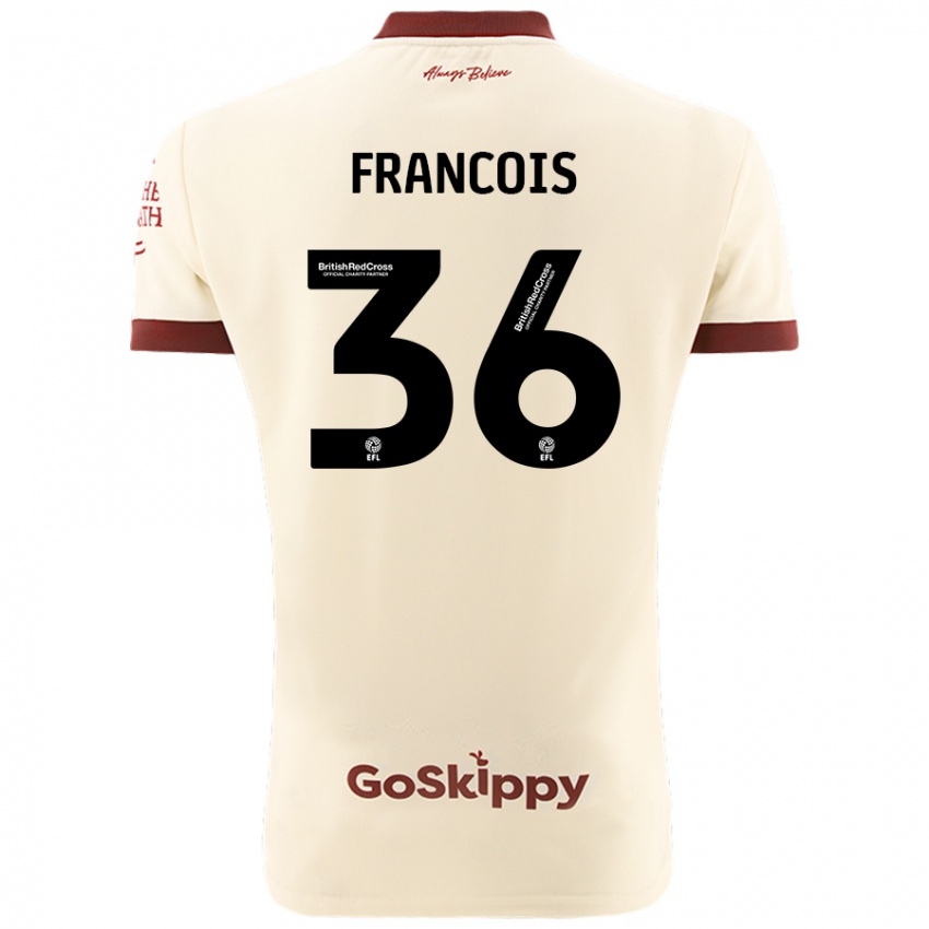 Niño Camiseta Marlee Francois #36 Crema Blanco 2ª Equipación 2024/25 La Camisa México