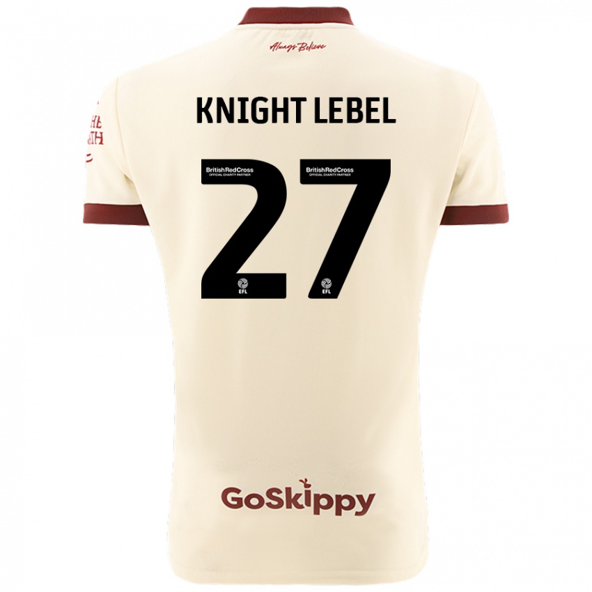 Niño Camiseta Jamie Knight-Lebel #27 Crema Blanco 2ª Equipación 2024/25 La Camisa México