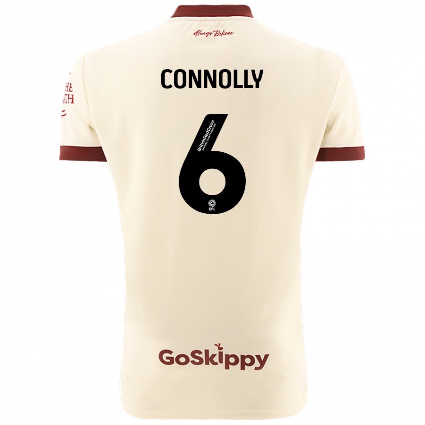 Niño Camiseta Megan Connolly #6 Crema Blanco 2ª Equipación 2024/25 La Camisa México