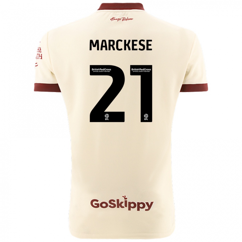 Niño Camiseta Kaylan Marckese #21 Crema Blanco 2ª Equipación 2024/25 La Camisa México