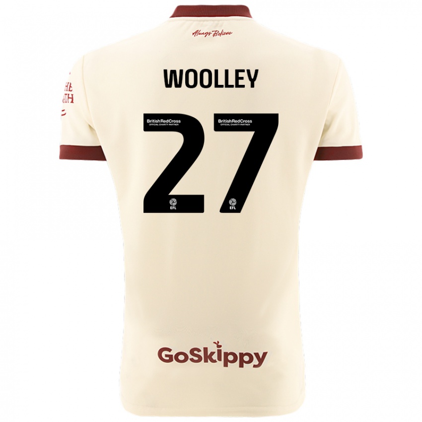 Niño Camiseta Jesse Woolley #27 Crema Blanco 2ª Equipación 2024/25 La Camisa México