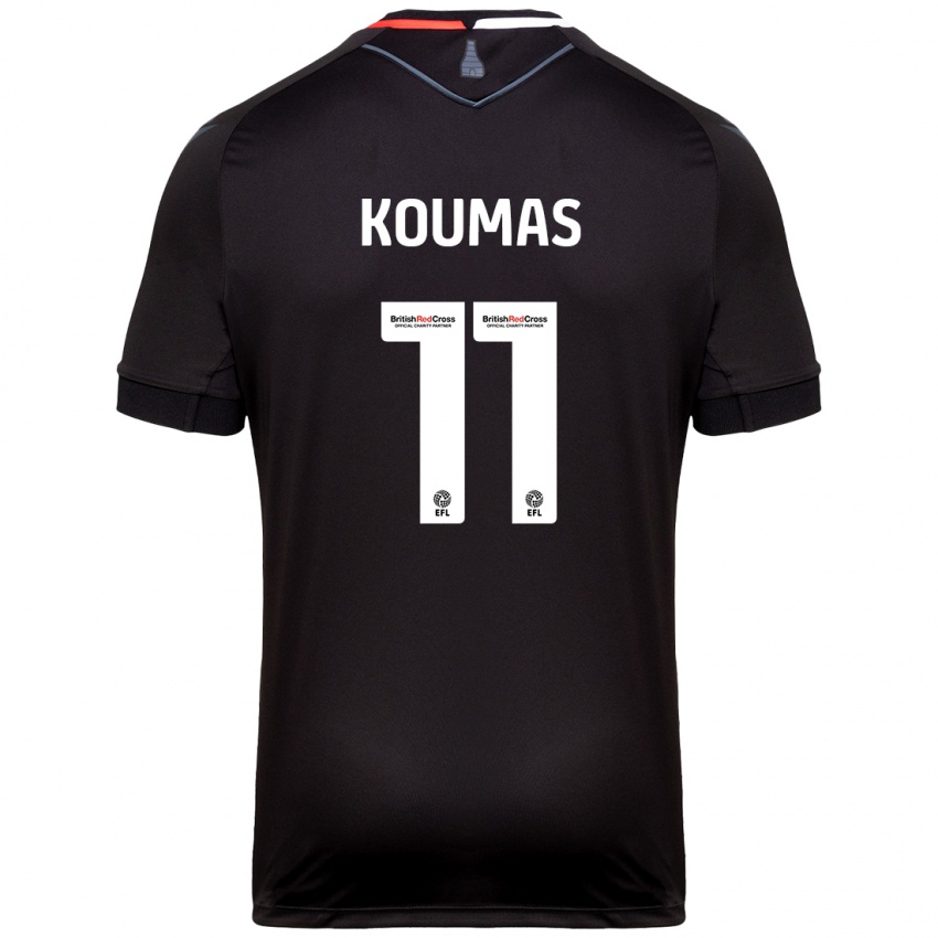 Niño Camiseta Lewis Koumas #11 Negro 2ª Equipación 2024/25 La Camisa México