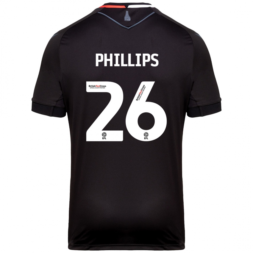 Niño Camiseta Ashley Phillips #26 Negro 2ª Equipación 2024/25 La Camisa México