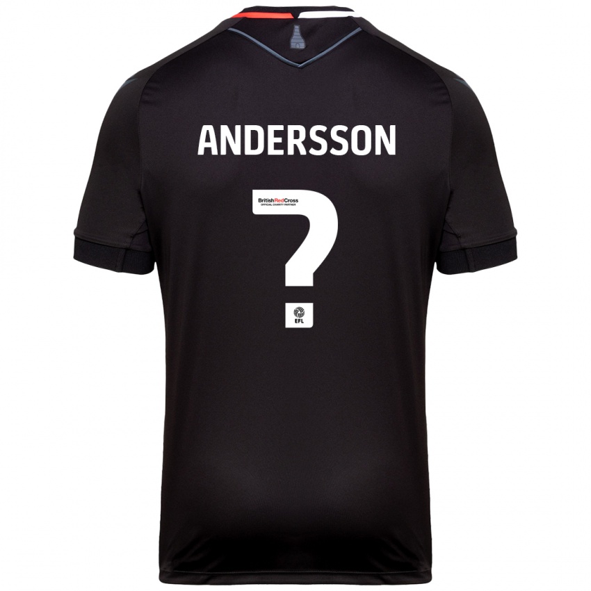 Niño Camiseta Edwin Andersson #0 Negro 2ª Equipación 2024/25 La Camisa México