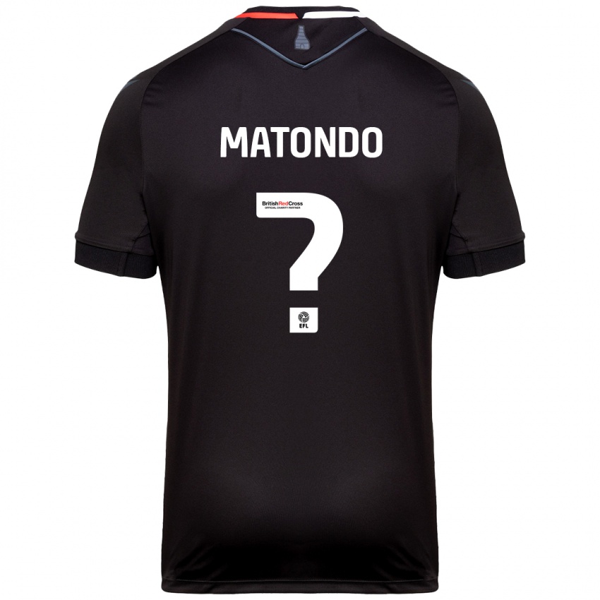 Niño Camiseta Japhet Matondo #0 Negro 2ª Equipación 2024/25 La Camisa México