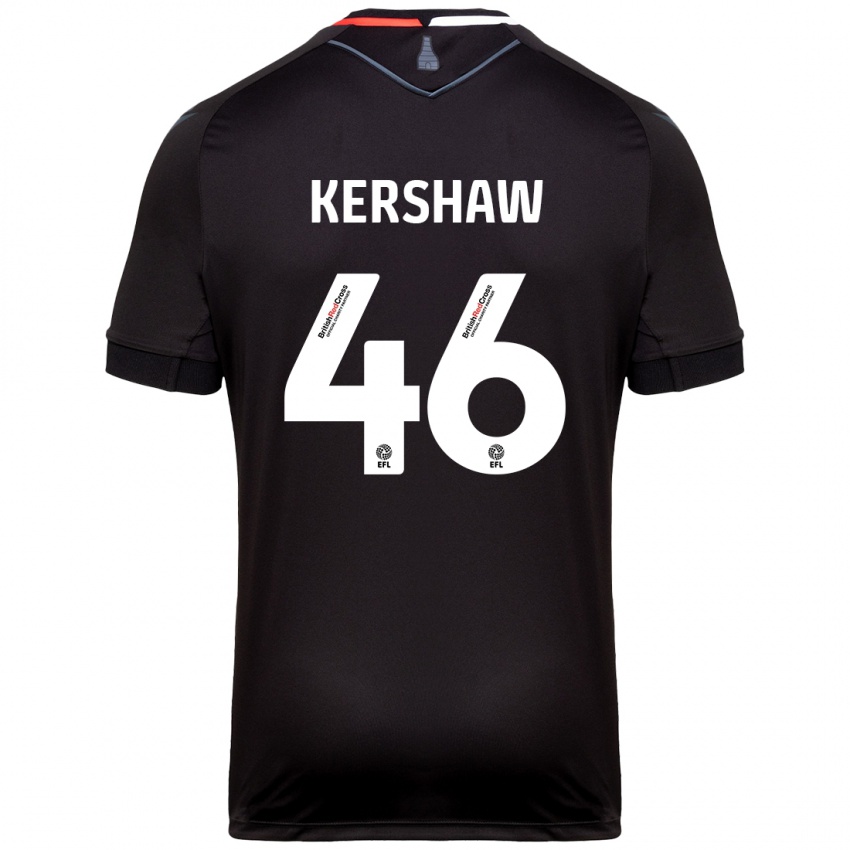 Niño Camiseta Ben Kershaw #46 Negro 2ª Equipación 2024/25 La Camisa México