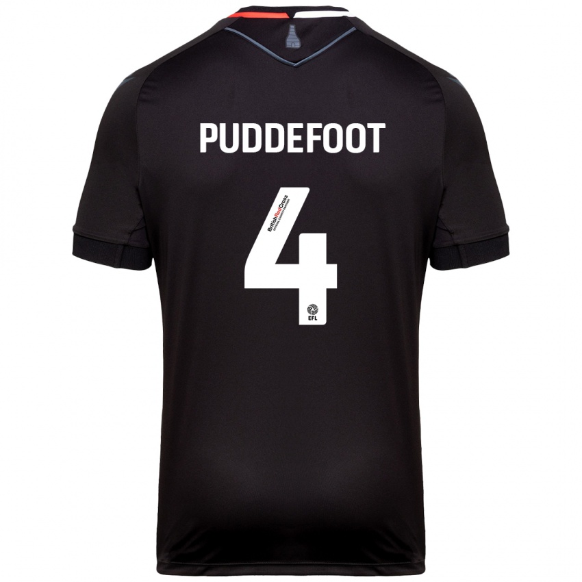 Niño Camiseta Danielle Puddefoot #4 Negro 2ª Equipación 2024/25 La Camisa México