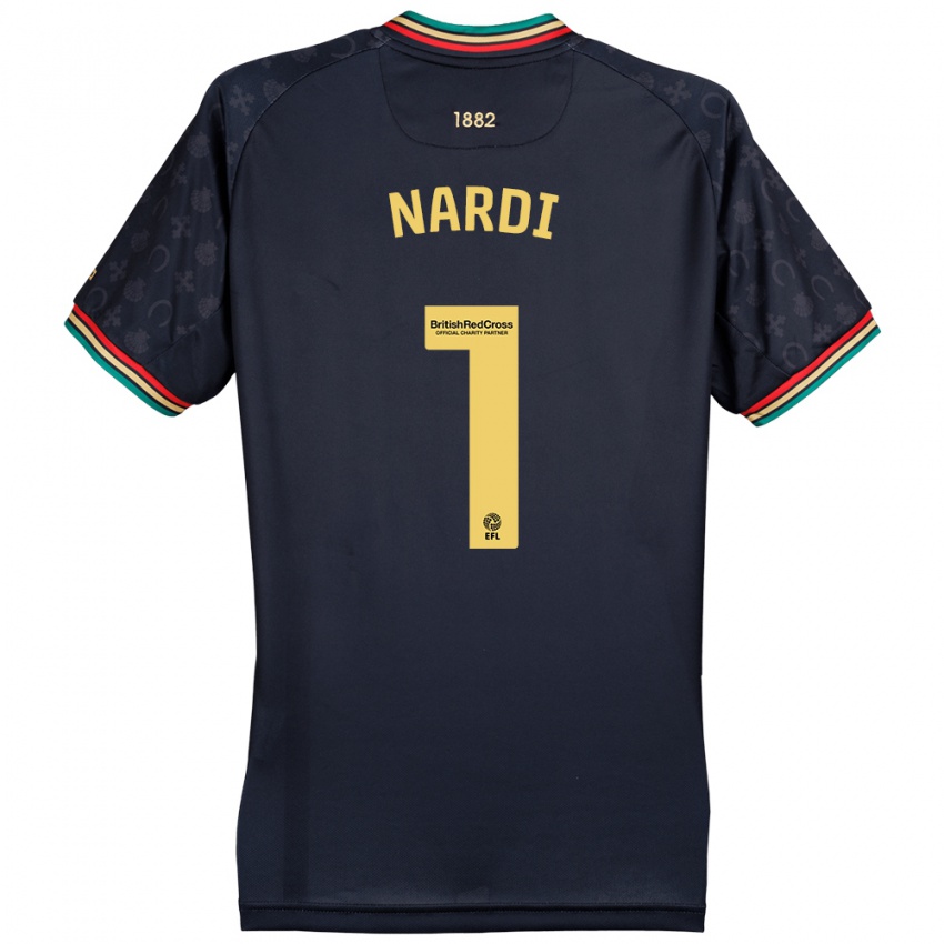 Niño Camiseta Paul Nardi #1 Azul Marino Oscuro 2ª Equipación 2024/25 La Camisa México