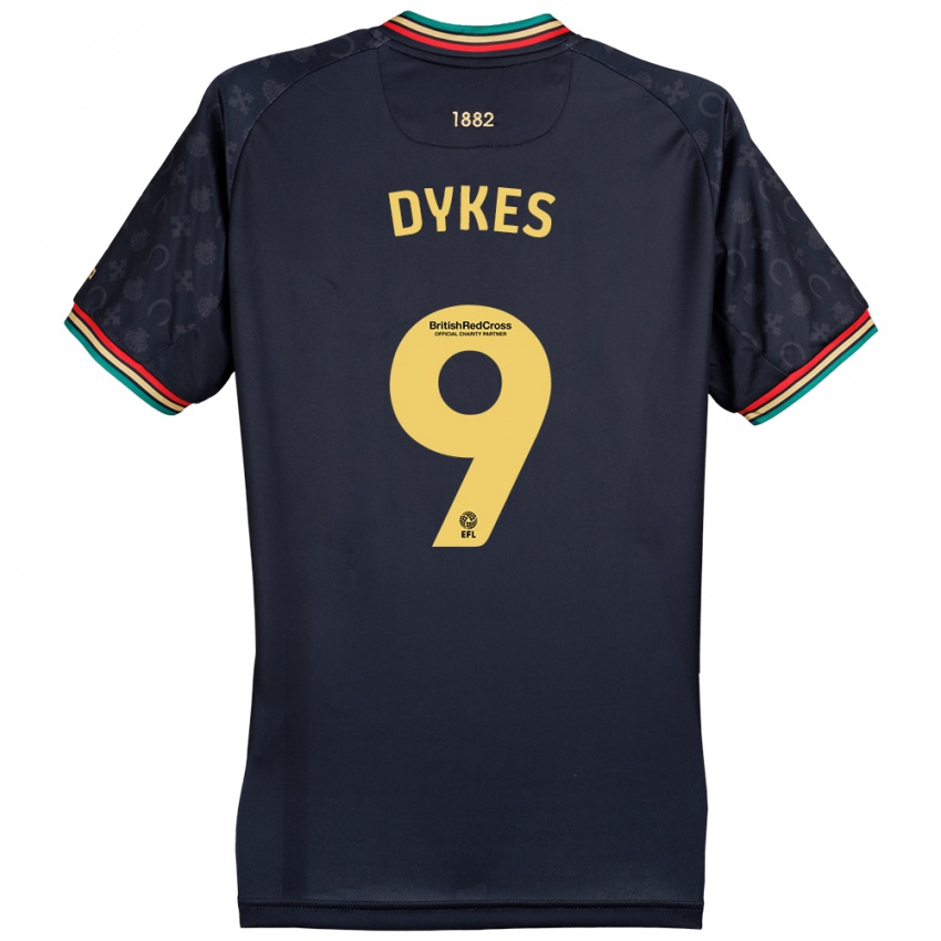 Niño Camiseta Lyndon Dykes #9 Azul Marino Oscuro 2ª Equipación 2024/25 La Camisa México