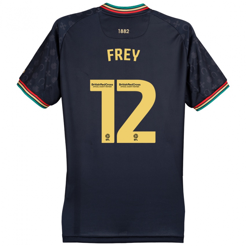 Niño Camiseta Michael Frey #12 Azul Marino Oscuro 2ª Equipación 2024/25 La Camisa México