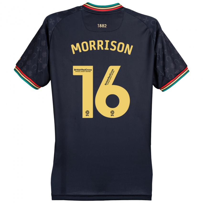 Niño Camiseta Liam Morrison #16 Azul Marino Oscuro 2ª Equipación 2024/25 La Camisa México