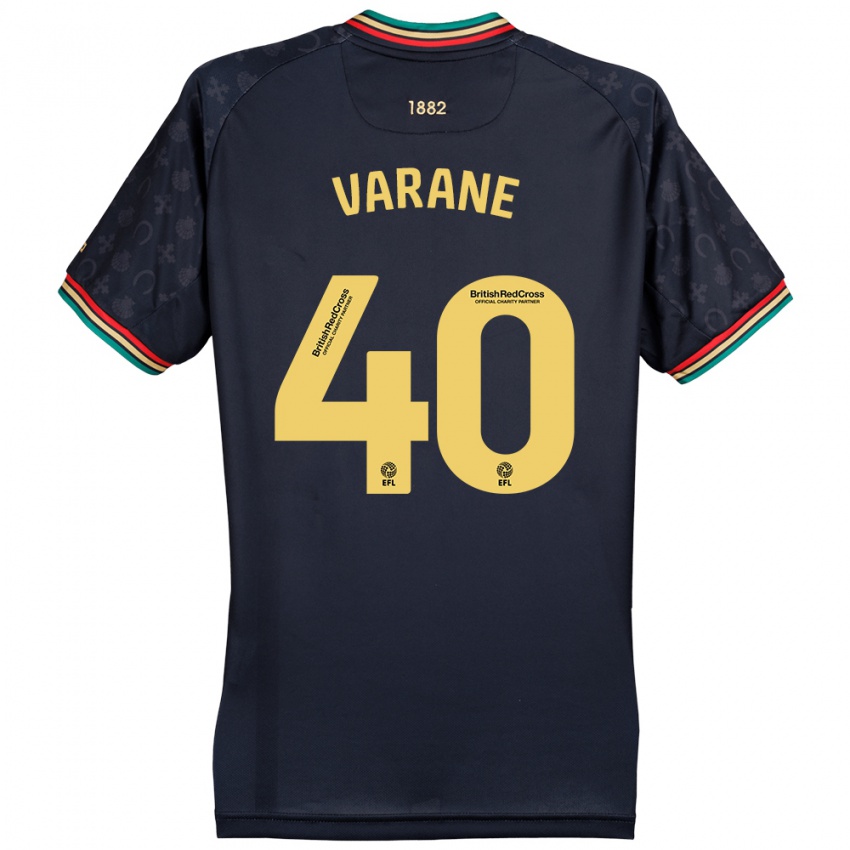 Niño Camiseta Jonathan Varane #40 Azul Marino Oscuro 2ª Equipación 2024/25 La Camisa México