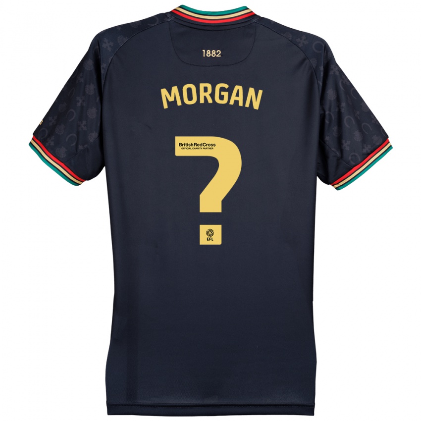 Niño Camiseta Kieran Morgan #0 Azul Marino Oscuro 2ª Equipación 2024/25 La Camisa México