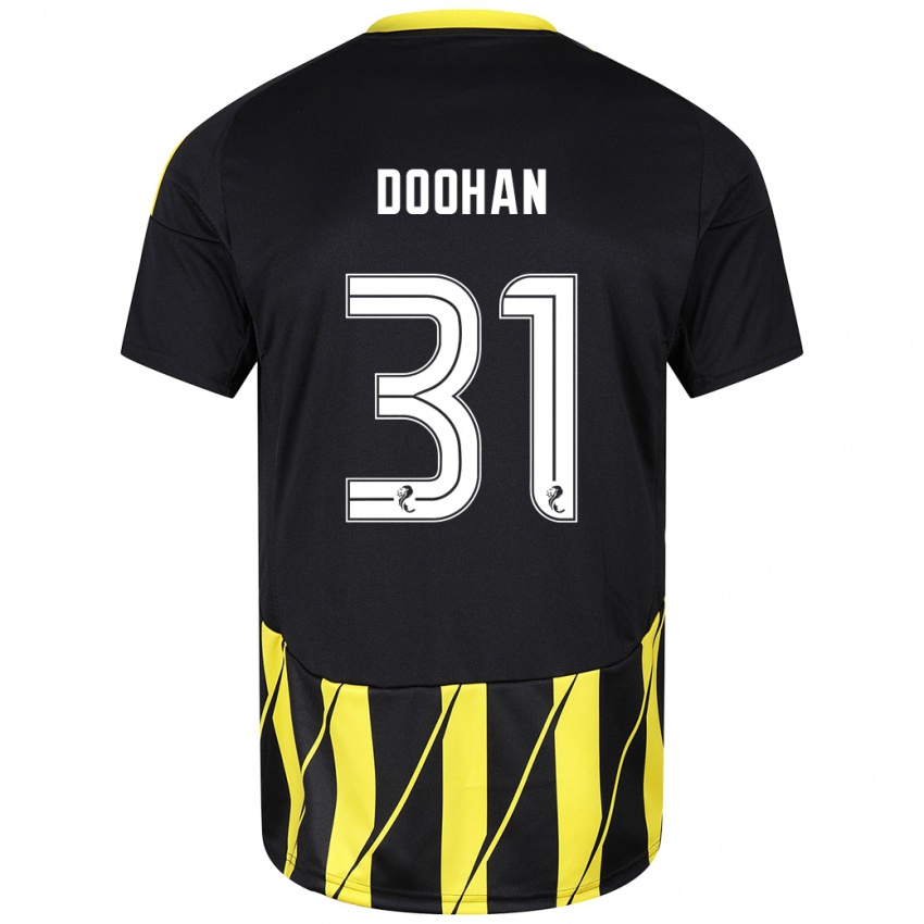 Niño Camiseta Ross Doohan #31 Negro Amarillo 2ª Equipación 2024/25 La Camisa México