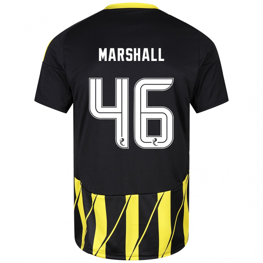 Niño Camiseta Findlay Marshall #46 Negro Amarillo 2ª Equipación 2024/25 La Camisa México