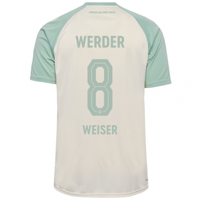 Niño Camiseta Mitchell Weiser #8 Blanquecino Verde Claro 2ª Equipación 2024/25 La Camisa México