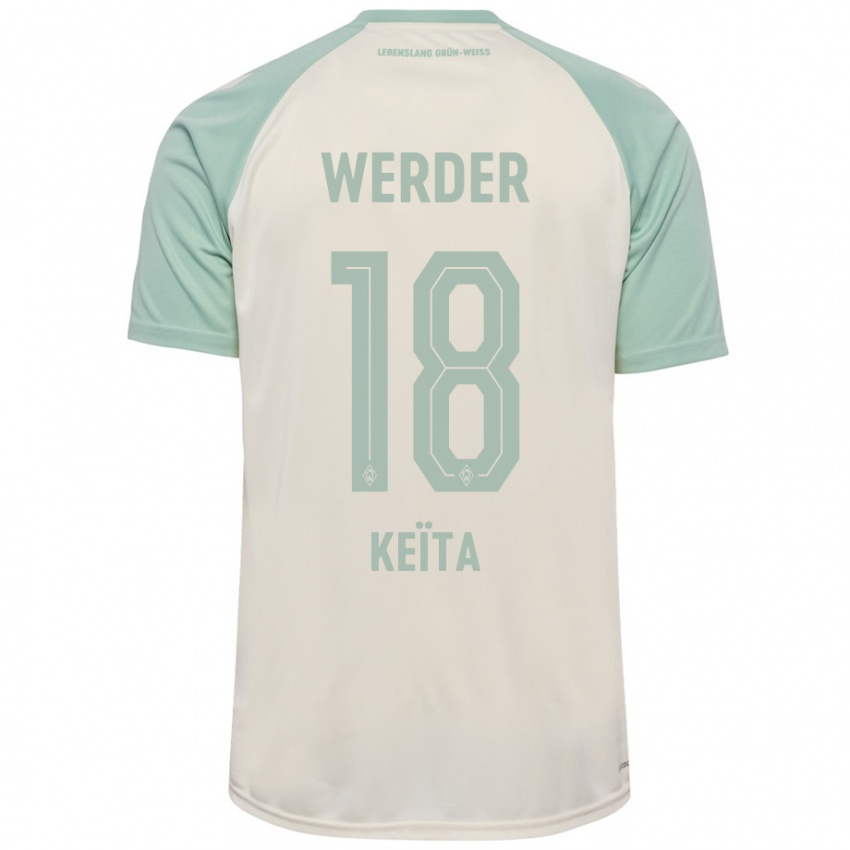 Niño Camiseta Naby Keïta #18 Blanquecino Verde Claro 2ª Equipación 2024/25 La Camisa México