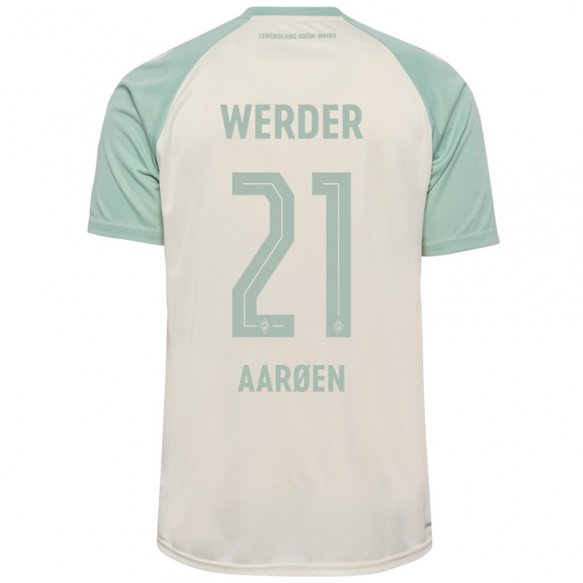 Niño Camiseta Isak Hansen-Aaröen #21 Blanquecino Verde Claro 2ª Equipación 2024/25 La Camisa México