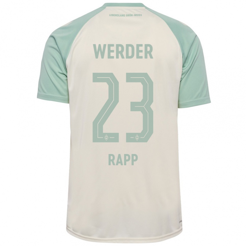 Niño Camiseta Nicolai Rapp #23 Blanquecino Verde Claro 2ª Equipación 2024/25 La Camisa México