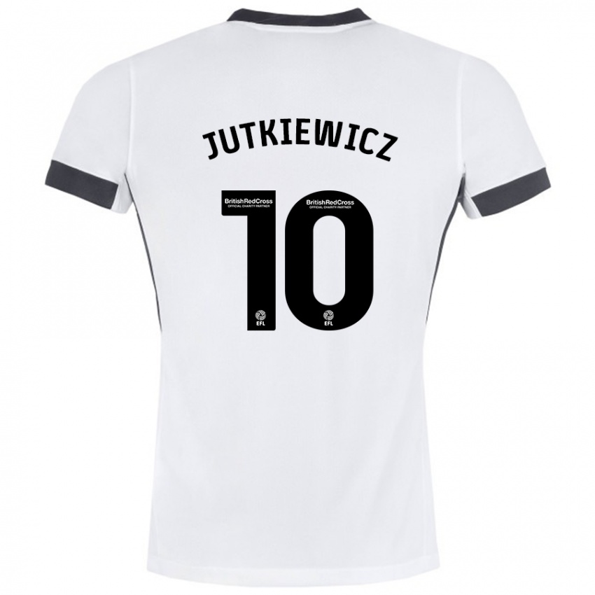 Niño Camiseta Lukas Jutkiewicz #10 Blanco Negro 2ª Equipación 2024/25 La Camisa México