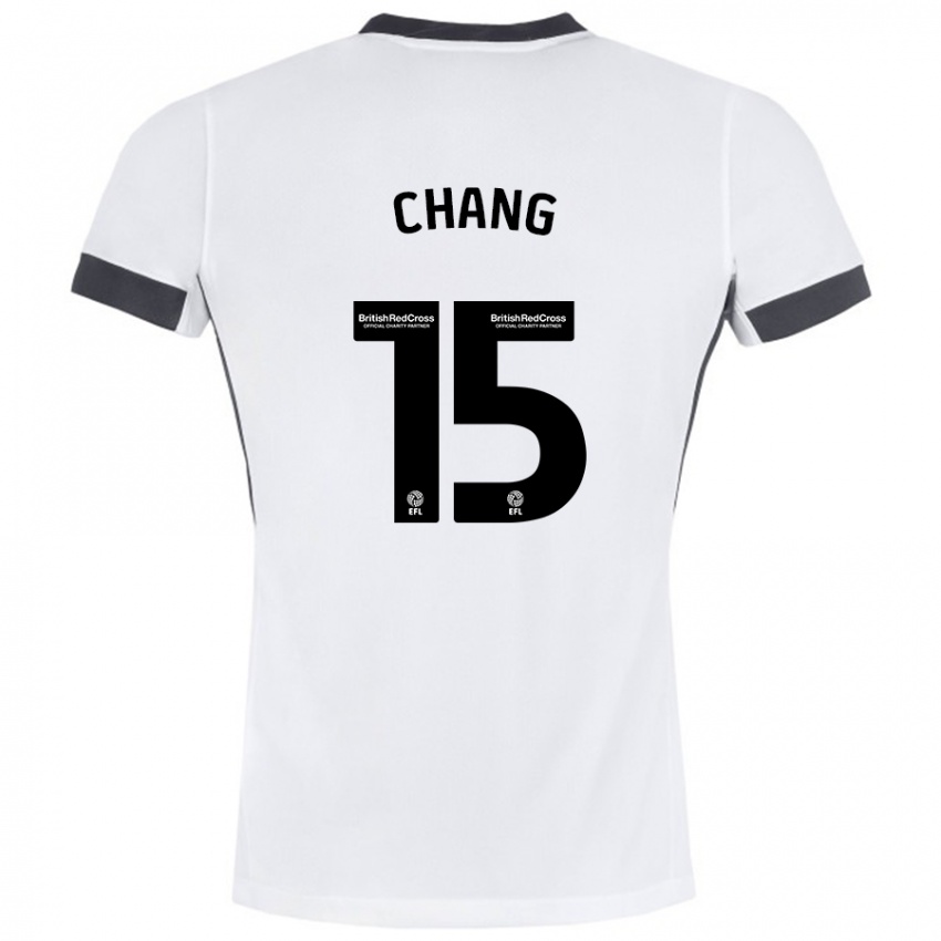 Niño Camiseta Alfie Chang #15 Blanco Negro 2ª Equipación 2024/25 La Camisa México