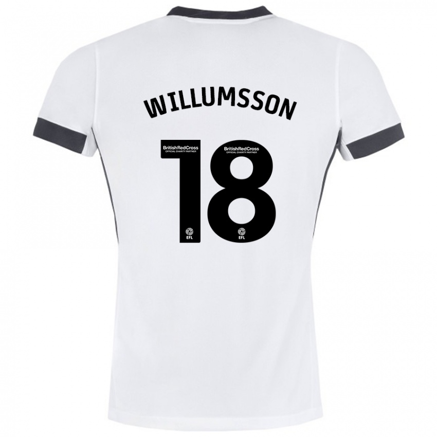 Niño Camiseta Willum Thór Willumsson #18 Blanco Negro 2ª Equipación 2024/25 La Camisa México