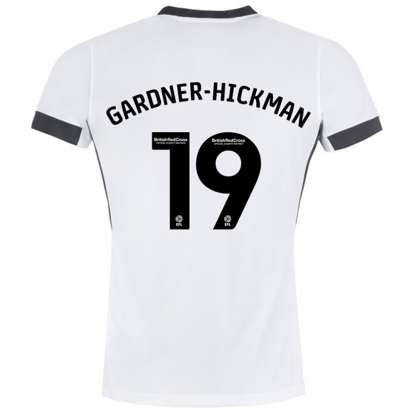 Niño Camiseta Taylor Gardner-Hickman #19 Blanco Negro 2ª Equipación 2024/25 La Camisa México