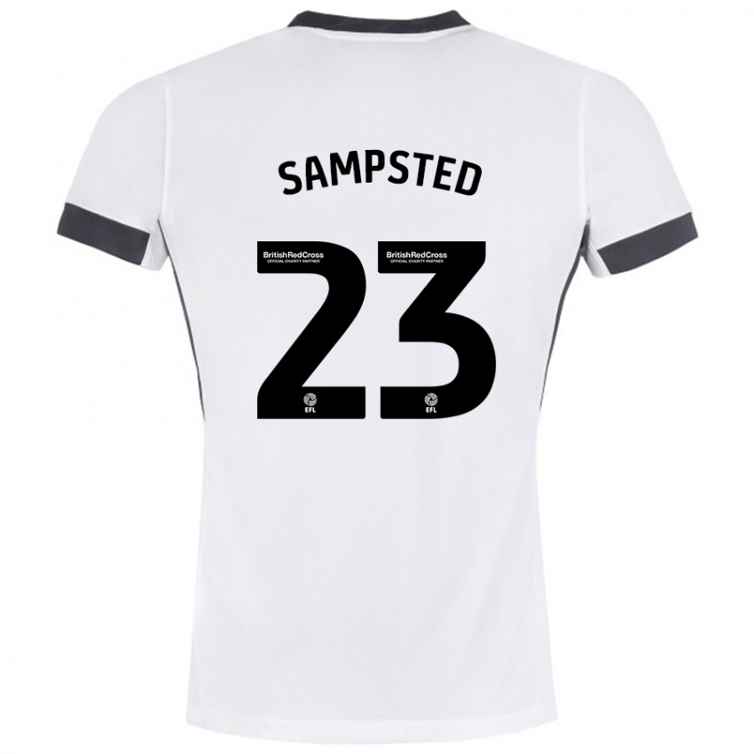 Niño Camiseta Alfons Sampsted #23 Blanco Negro 2ª Equipación 2024/25 La Camisa México