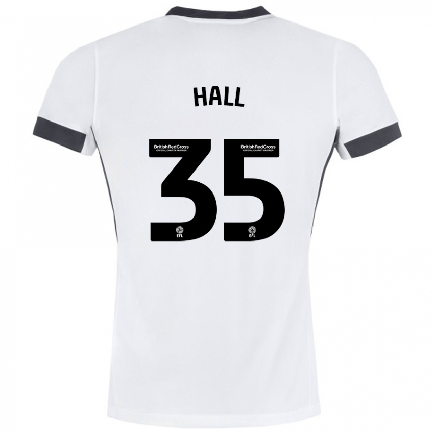 Niño Camiseta George Hall #35 Blanco Negro 2ª Equipación 2024/25 La Camisa México