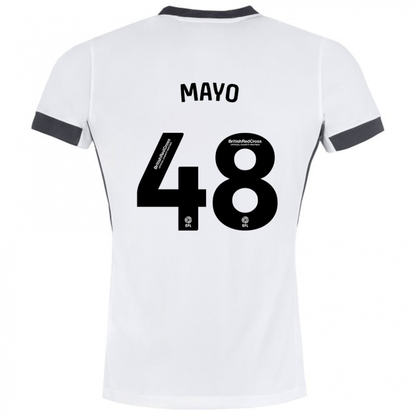 Niño Camiseta Bradley Mayo #48 Blanco Negro 2ª Equipación 2024/25 La Camisa México