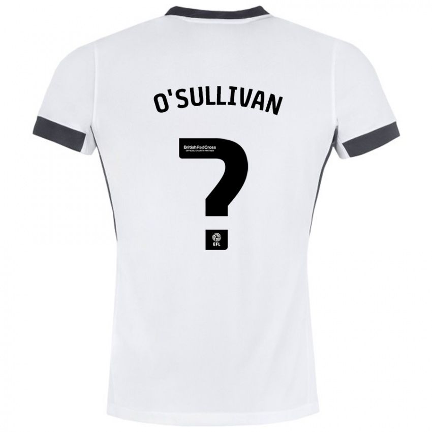 Niño Camiseta William O'sullivan #0 Blanco Negro 2ª Equipación 2024/25 La Camisa México