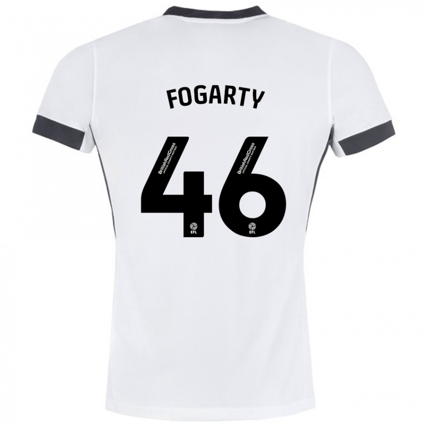 Niño Camiseta Tom Fogarty #46 Blanco Negro 2ª Equipación 2024/25 La Camisa México