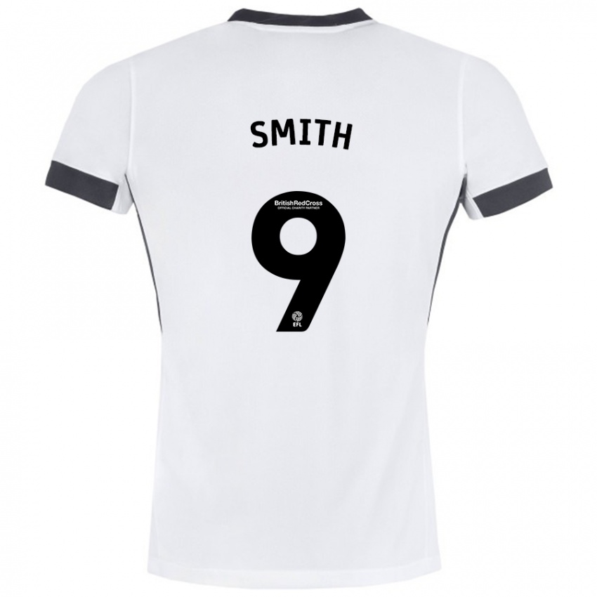 Niño Camiseta Libby Smith #9 Blanco Negro 2ª Equipación 2024/25 La Camisa México