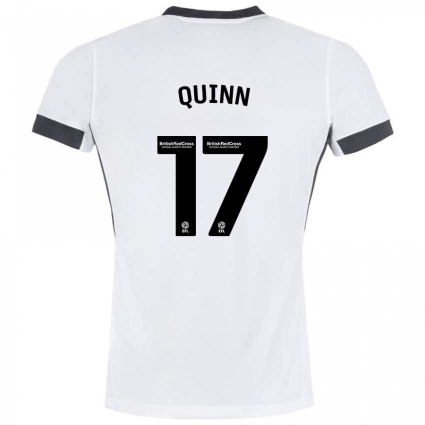 Niño Camiseta Lucy Quinn #17 Blanco Negro 2ª Equipación 2024/25 La Camisa México