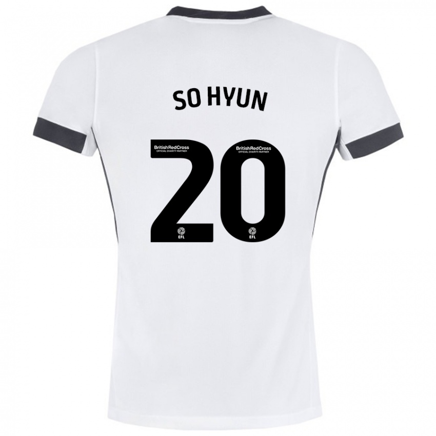 Niño Camiseta Cho So-Hyun #20 Blanco Negro 2ª Equipación 2024/25 La Camisa México