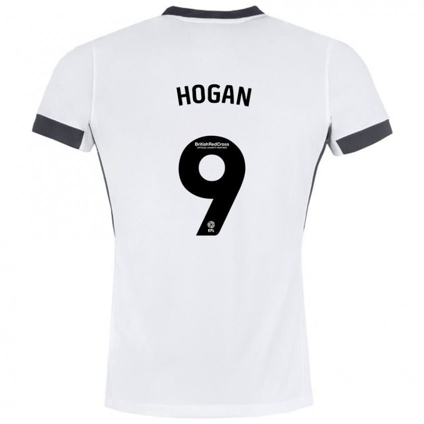 Niño Camiseta Scott Hogan #9 Blanco Negro 2ª Equipación 2024/25 La Camisa México