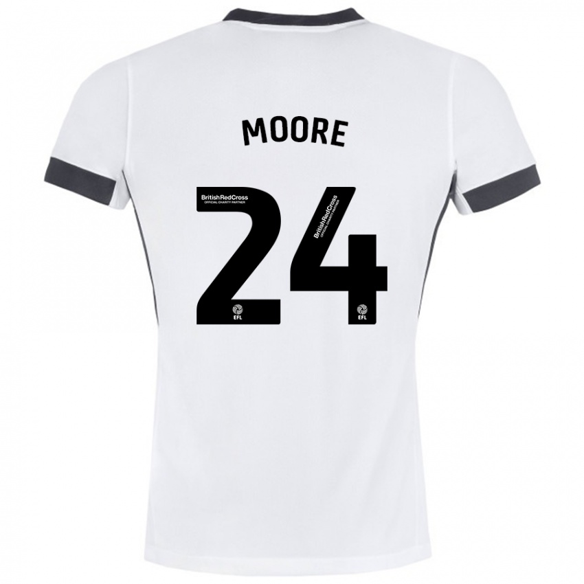 Niño Camiseta Jade Ellis Moore #24 Blanco Negro 2ª Equipación 2024/25 La Camisa México