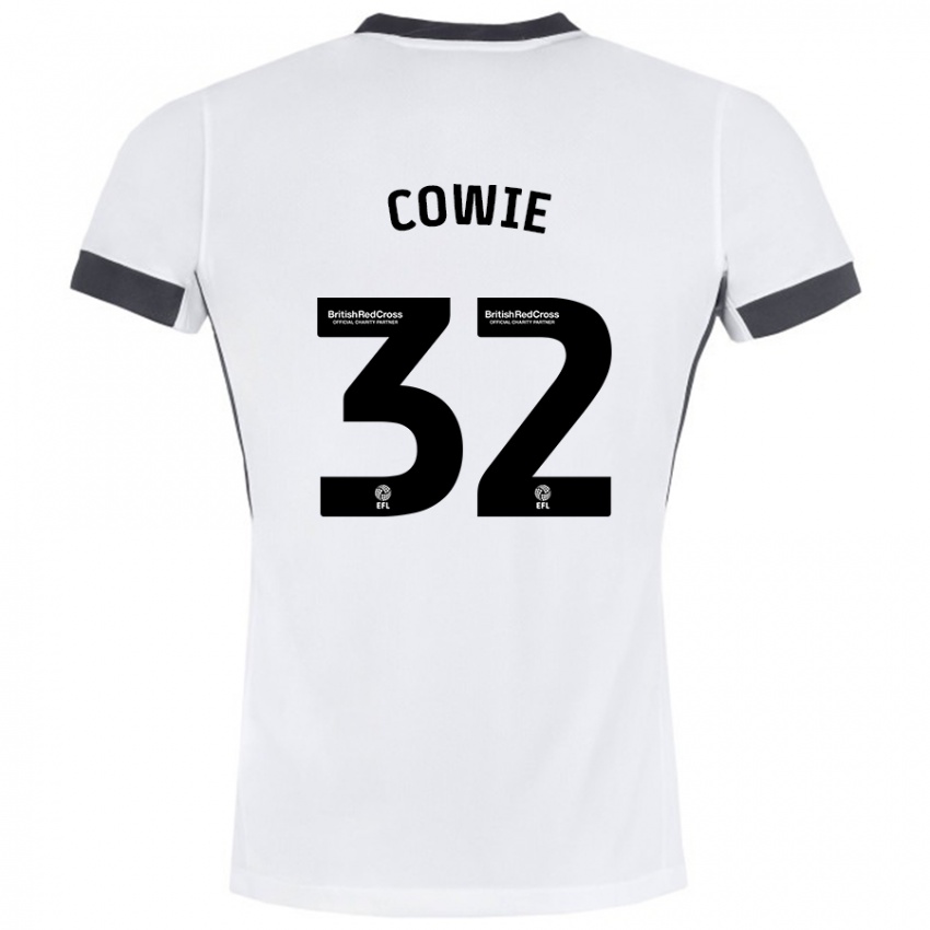 Niño Camiseta Abbie Cowie #32 Blanco Negro 2ª Equipación 2024/25 La Camisa México