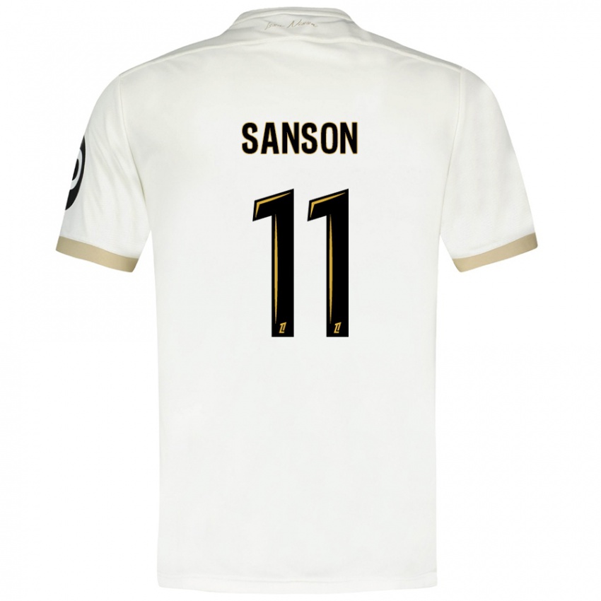 Niño Camiseta Morgan Sanson #11 Blanco Dorado 2ª Equipación 2024/25 La Camisa México