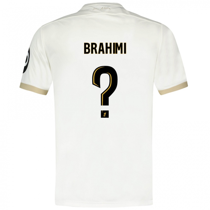 Niño Camiseta Billal Brahimi #0 Blanco Dorado 2ª Equipación 2024/25 La Camisa México