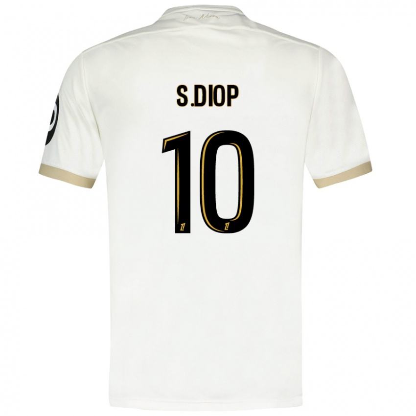 Niño Camiseta Sofiane Diop #10 Blanco Dorado 2ª Equipación 2024/25 La Camisa México