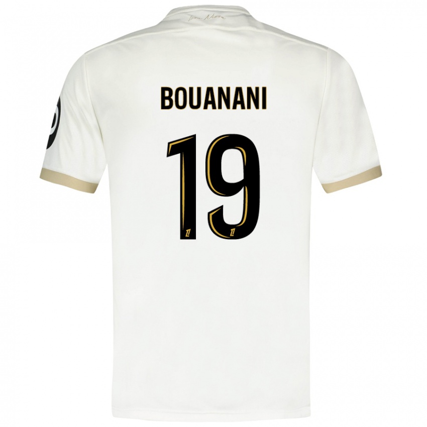 Niño Camiseta Badredine Bouanani #19 Blanco Dorado 2ª Equipación 2024/25 La Camisa México