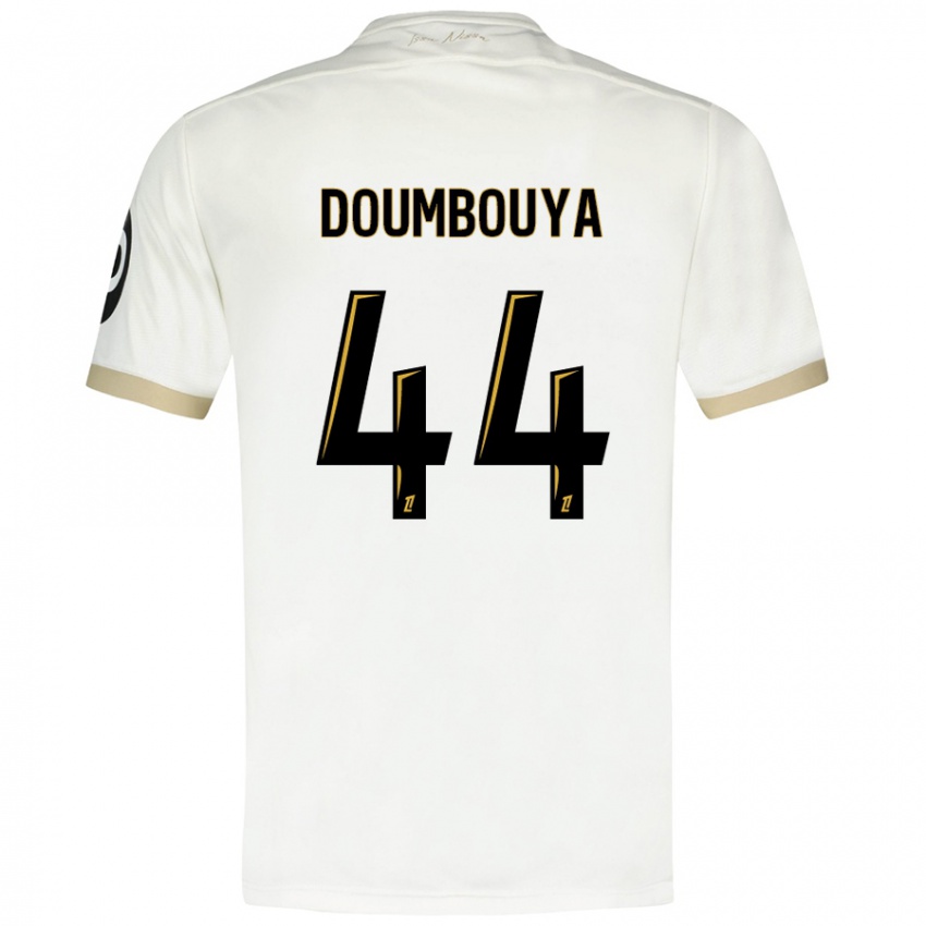 Niño Camiseta Amidou Doumbouya #44 Blanco Dorado 2ª Equipación 2024/25 La Camisa México